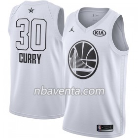 Camiseta Hombre Golden State Warriors Stephen Curry 30 2018 All Star Jordan Brand Blanco Swingman